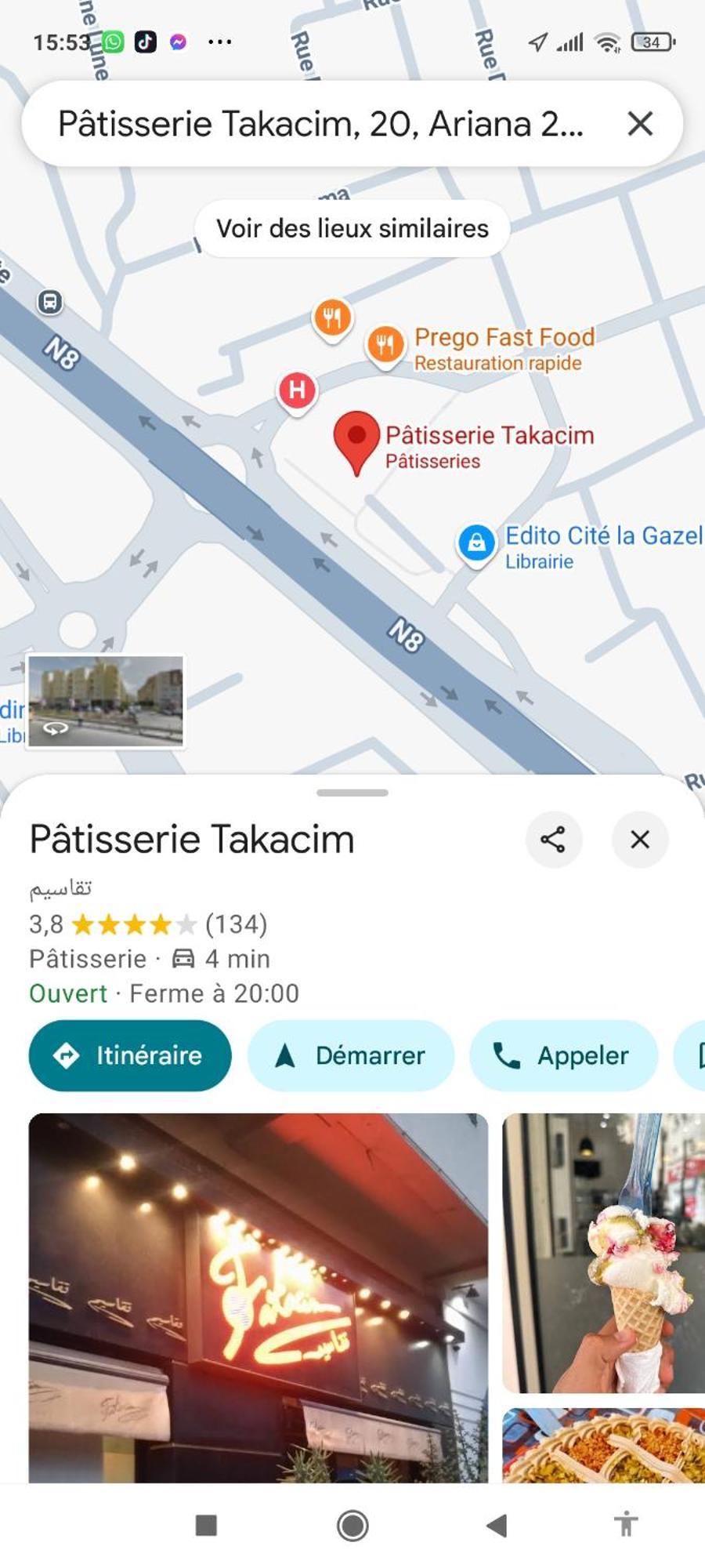 Etage De Villa Avec Jardin, Pres De L'Aireport Et Parking Prive Ariana Bagian luar foto